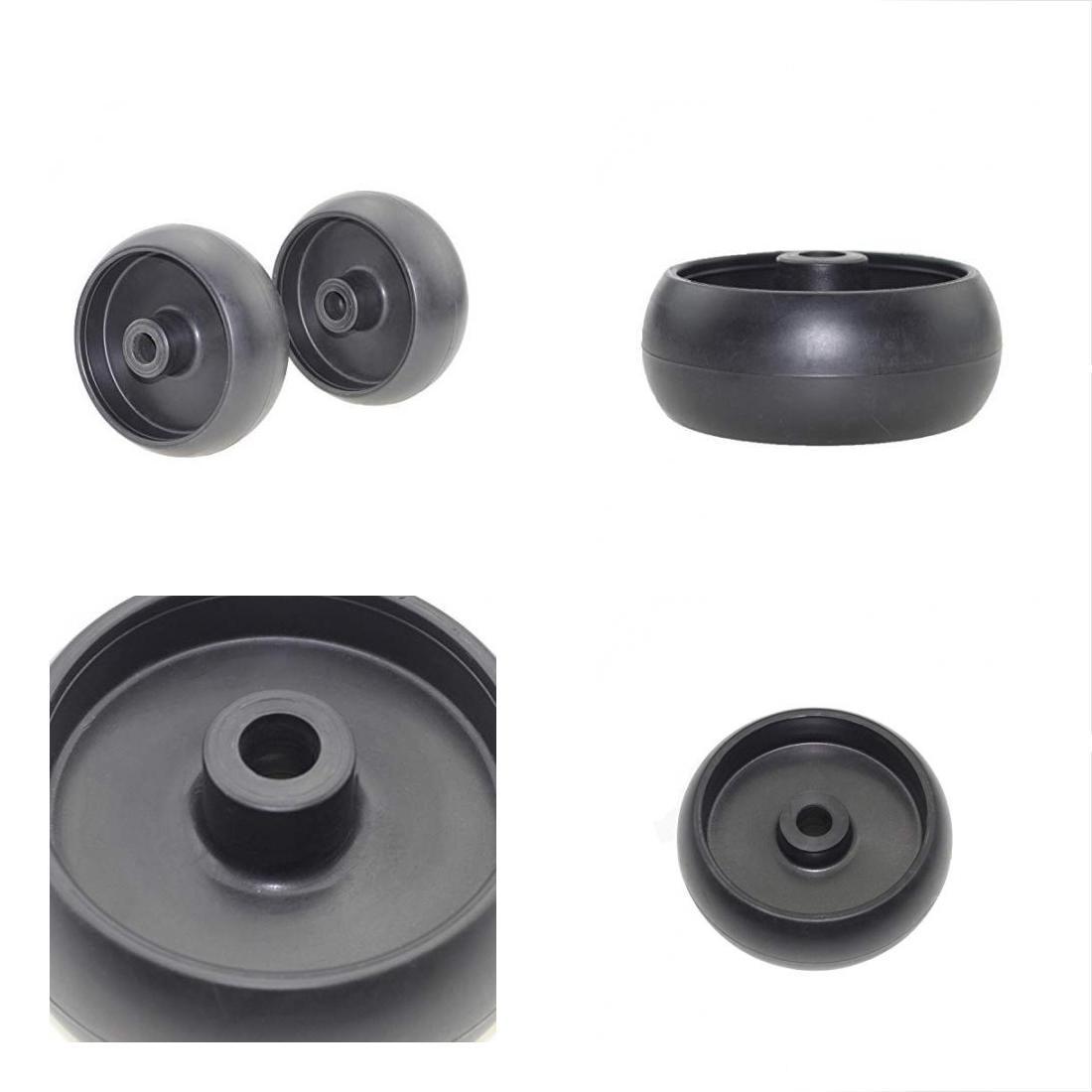 Black-Plastic-Mower-Deck-Wheel-Replacement-MTD 734-04155-OREGON 72-025-Deck-Wheel