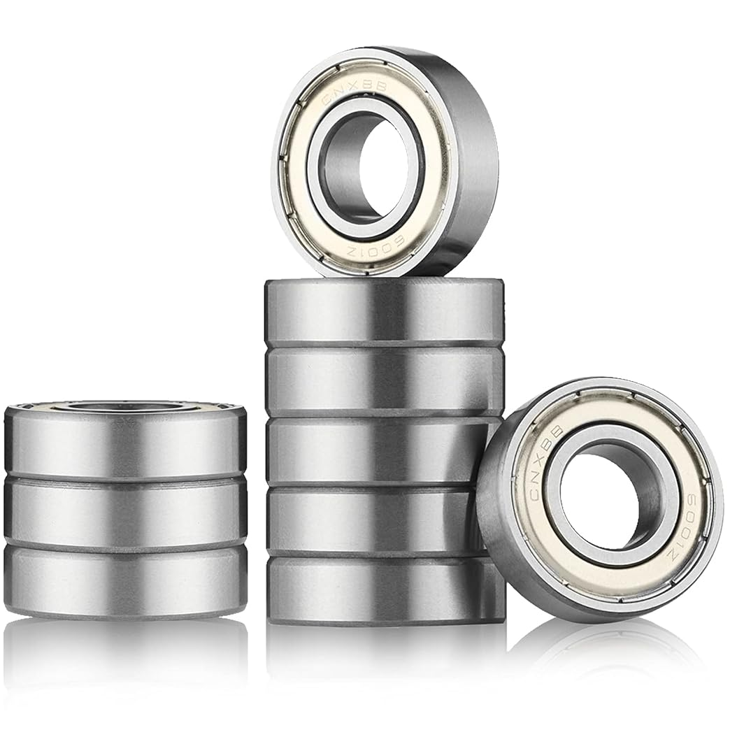 6001ZZ Ball Bearing 12mm x 28mm x 8mm Double Shielded 6001-2Z 80101 Deep Groove Bearings High Carbon Steel Z1