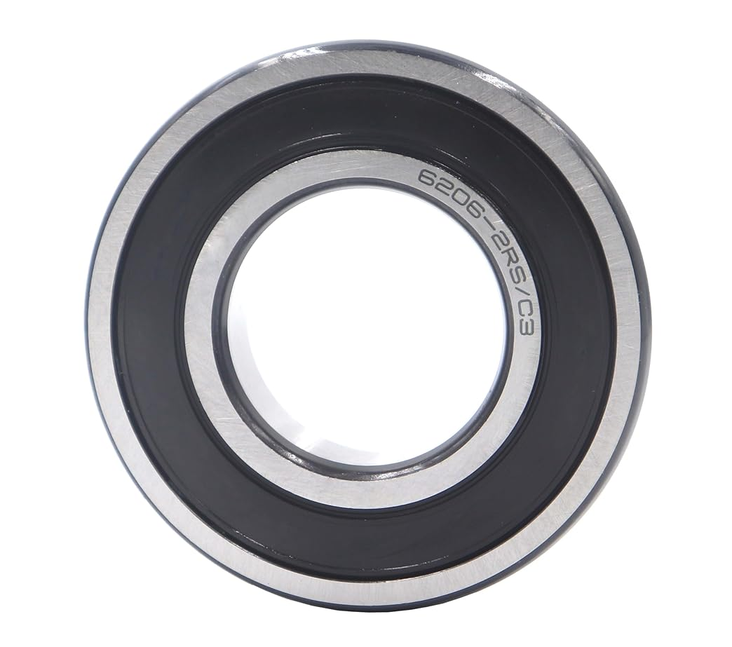 6206-2RS Single Row Deep Groove Radial Ball Bearing, C3 Clearance Bearing High Speed Motor Water Pump